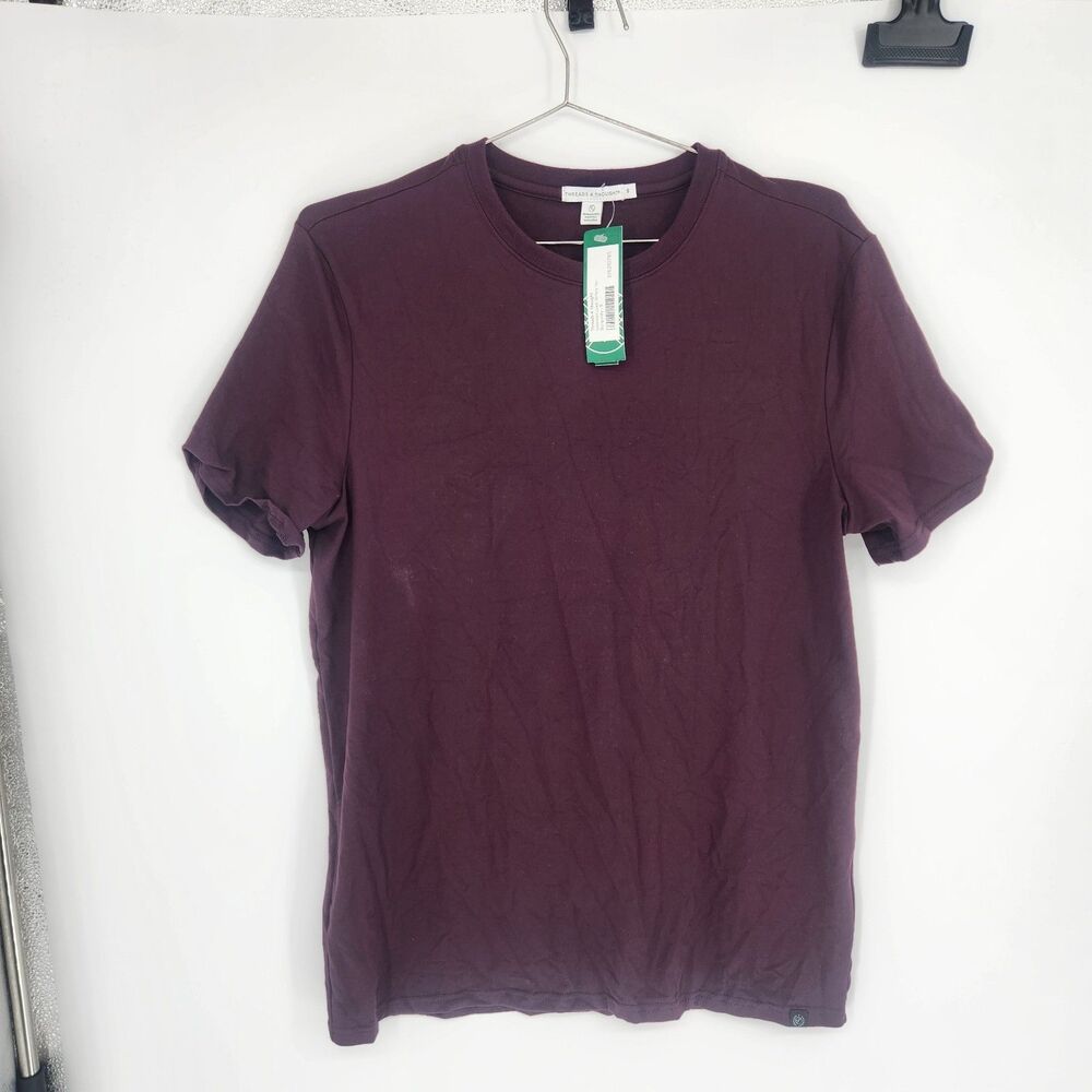 Threads 4 Thought Men's Small‎ Burgundy Soloman Luxe Jersey Tee NWOT